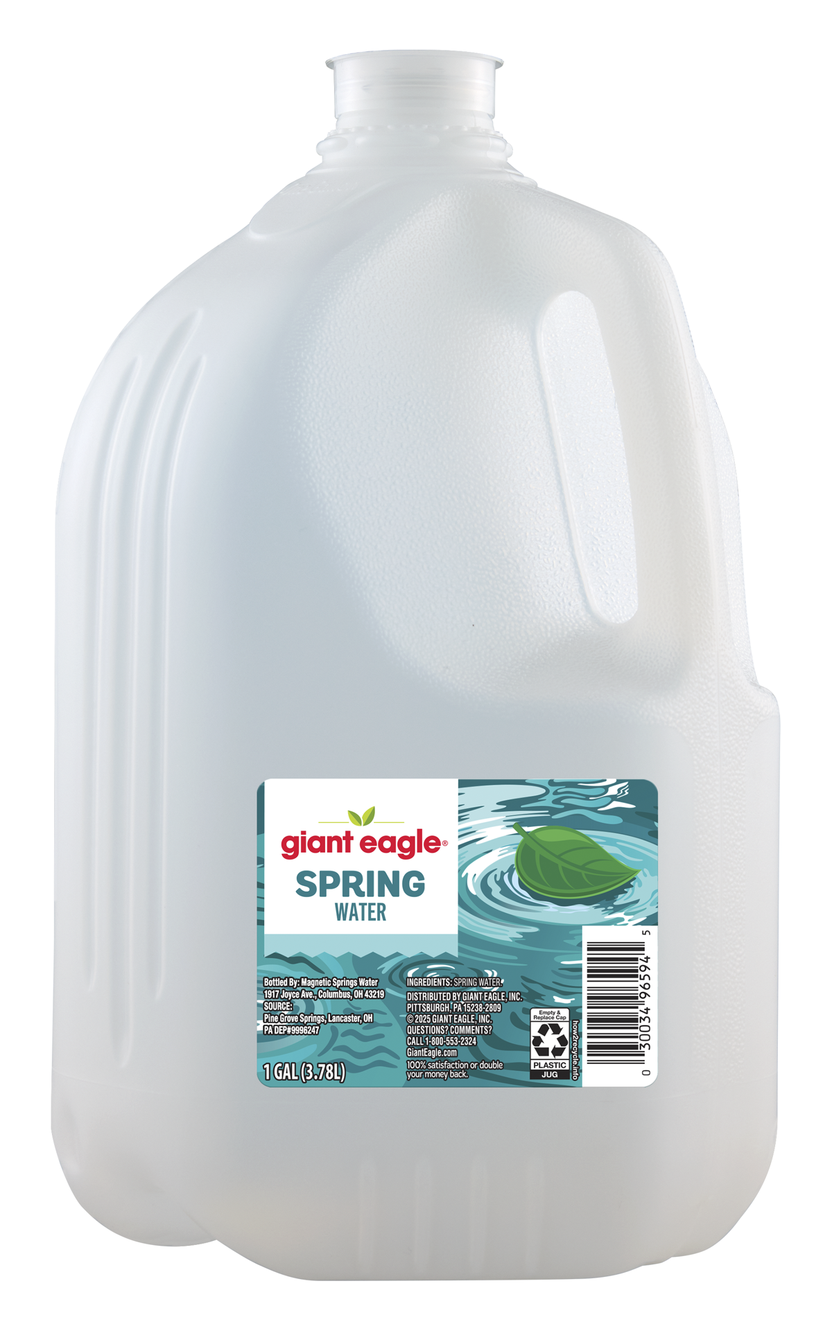 slide 1 of 1, Ge Spring Water 128oz, 128 oz