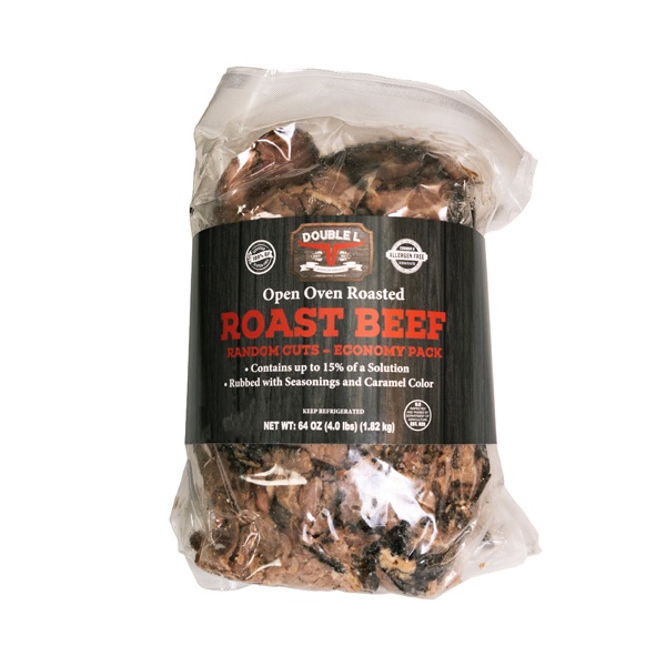 slide 1 of 1, Double L Ranch Roast Beef Random Cuts, 4 lb