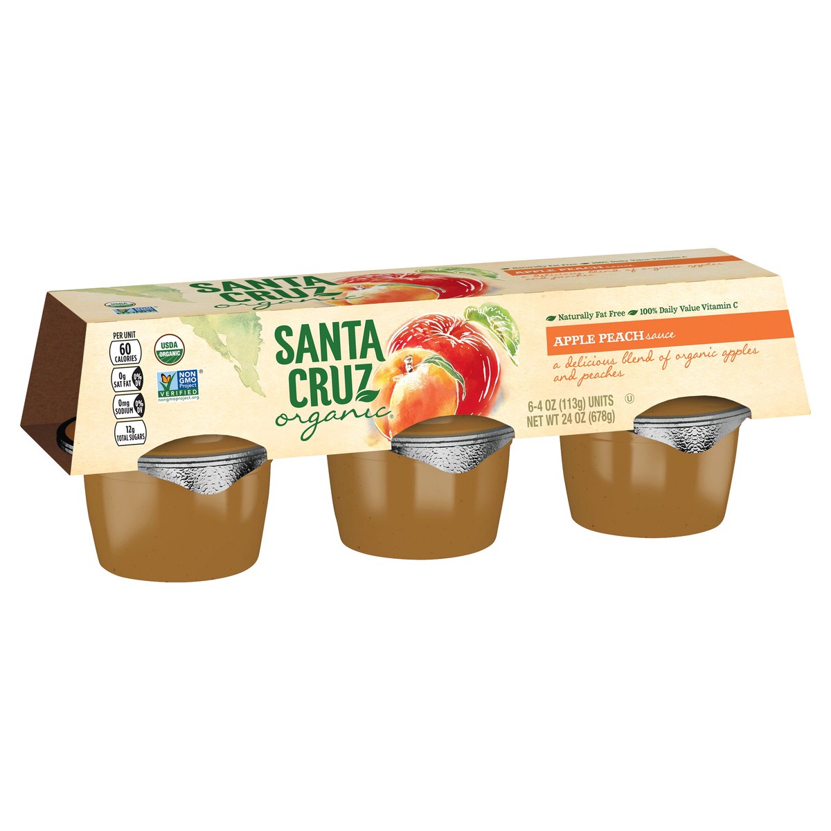 slide 2 of 8, Santa Cruz Organic Fruit Sauce, 24 oz