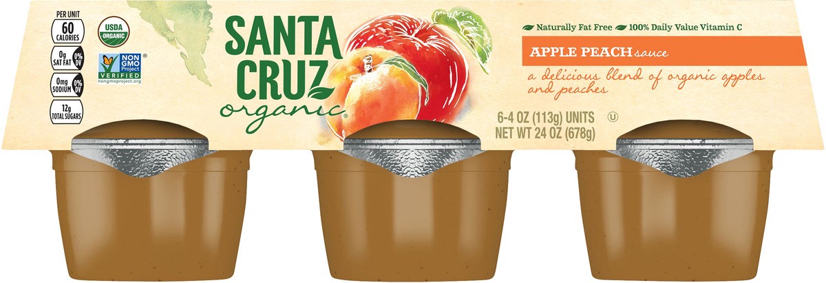 slide 5 of 8, Santa Cruz Organic Fruit Sauce, 24 oz