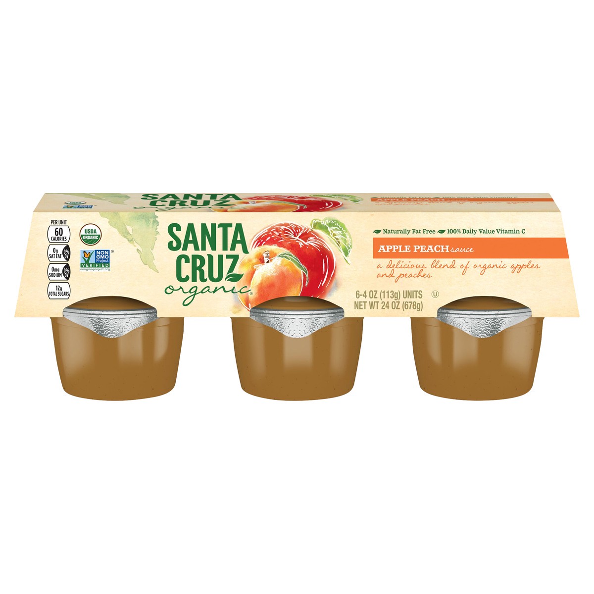 slide 1 of 8, Santa Cruz Organic Fruit Sauce, 24 oz