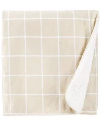 Carter's Carters Baby Window Pane Plush Blanket Beige OSZ