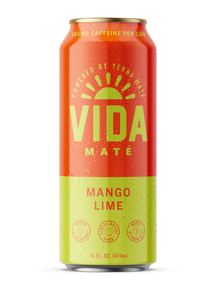 slide 2 of 3, Vida Mate Mango Lime Energy Drink - 16 fl oz, 16 fl oz