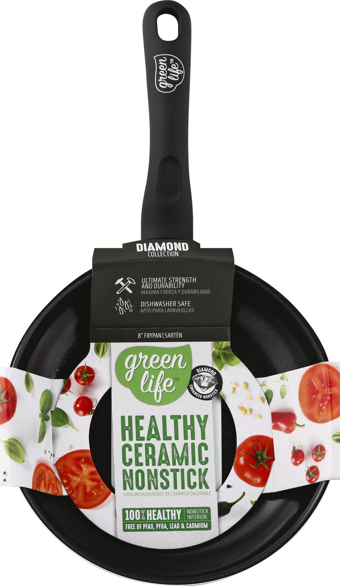 slide 5 of 6, GreenLife Green Life 8 Inch Fry Pan Black, 1 ct