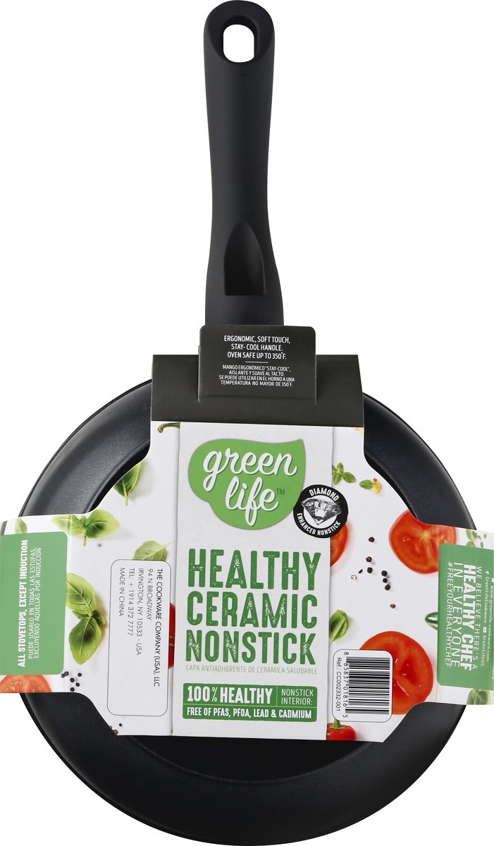 slide 6 of 6, GreenLife Green Life 8 Inch Fry Pan Black, 1 ct