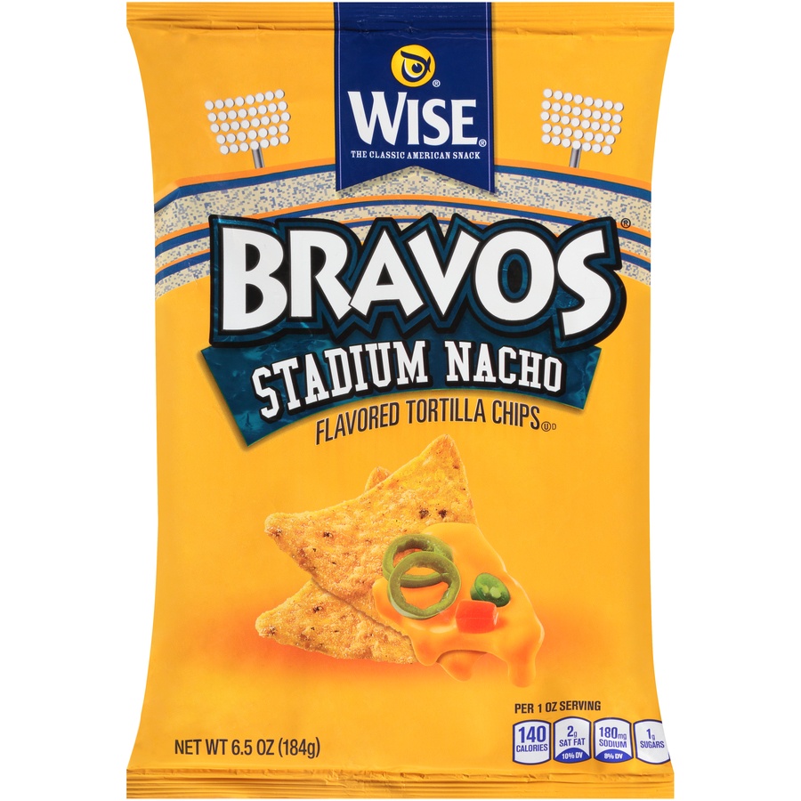 slide 1 of 1, Wise Bravos Stadm Nachos, 6.5 oz