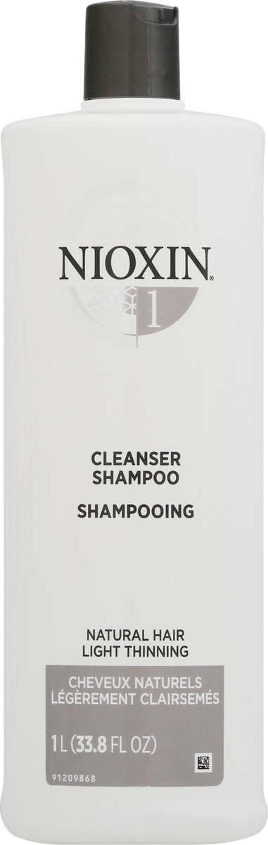 slide 3 of 12, Nioxin System 1 Cleanser Normal to Thin-Looking Shampoo, 1 l