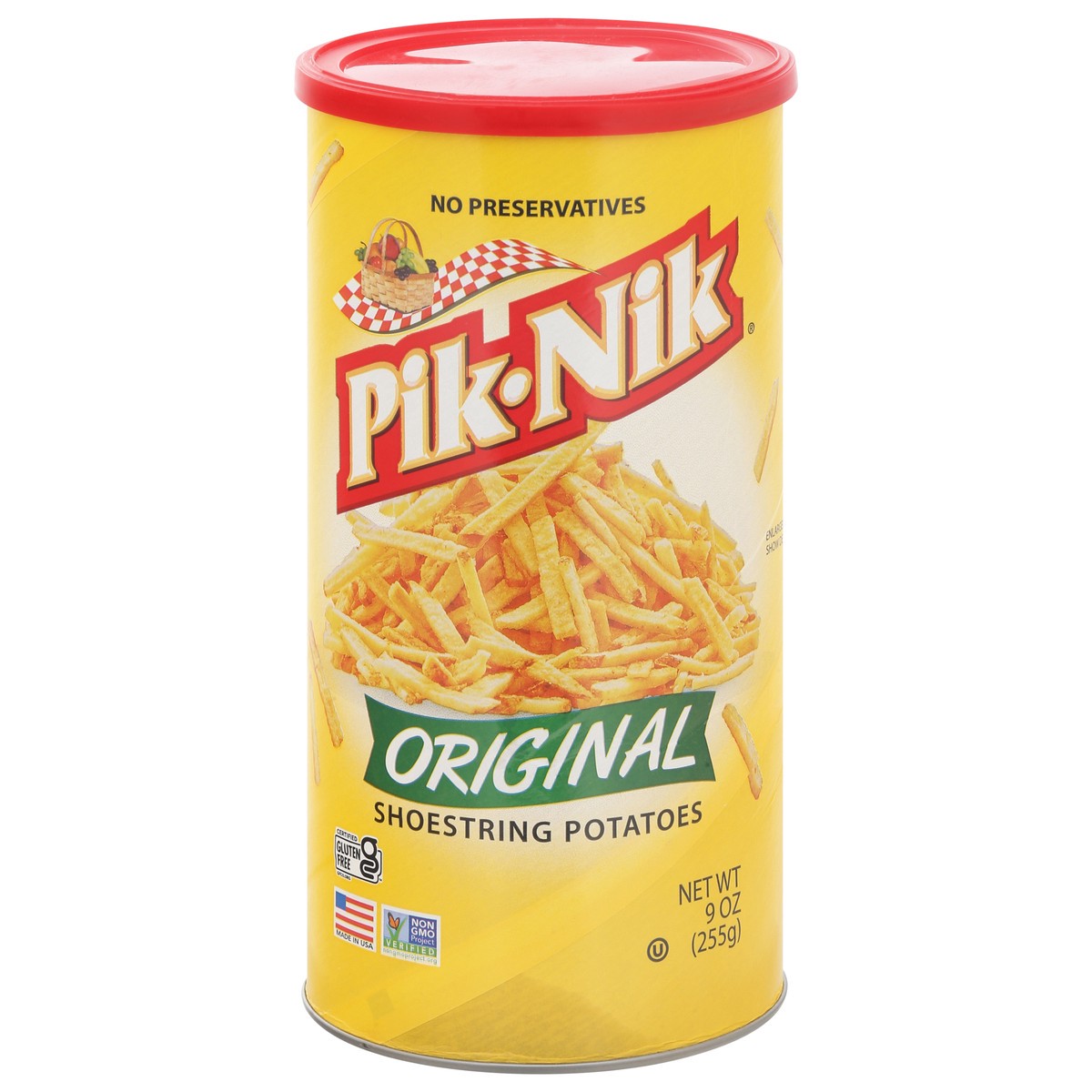 slide 1 of 12, Pik-Nik Shoestring Original Potatoes 9 oz, 9 oz