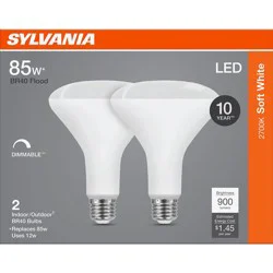 SYLVANIA SBR40 85 Watt LED Soft White Dimmable Bulb