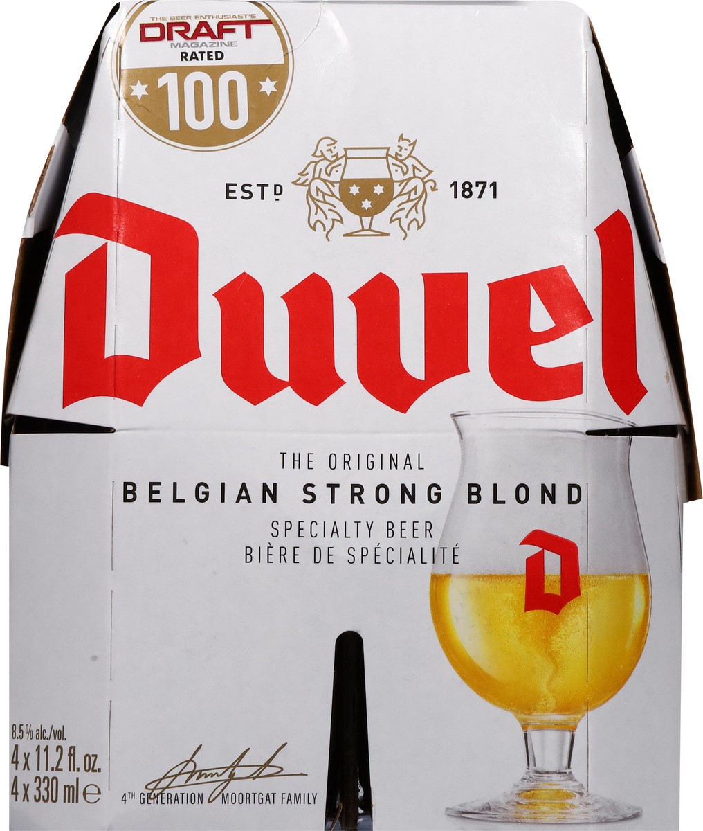 slide 10 of 11, Duvel Belgian Strong Blond Beer 4 - 11.2 fl oz Bottles, 4 ct; 11.2 oz