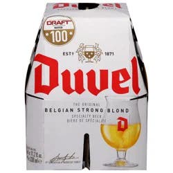 Duvel Belgian Strong Blond Beer 4 - 11.2 fl oz Bottles