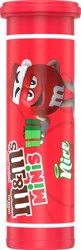 M&M'S Holiday Milk Chocolate Minis Size Christmas Candy Tube, 1.08 oz