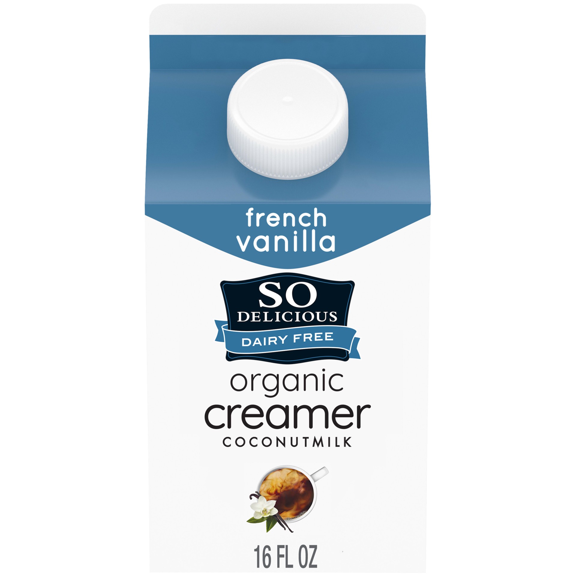 slide 1 of 5, So Delicious Coconut Milk French Vanilla Creamer, 16 fl oz