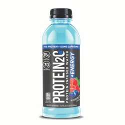Protein Water Beverage, Protein Infused, +Energy, Blueberry Raspberry - 16.9 oz
