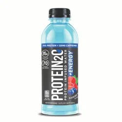 Protein Water Beverage, Protein Infused, +Energy, Blueberry Raspberry - 16.9 oz