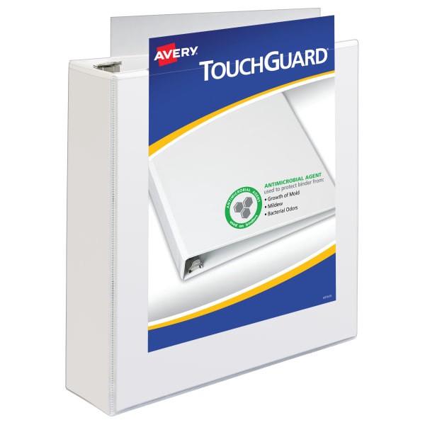 slide 2 of 4, Avery Heavy-Duty View Slant-Ring Binders, 1'' Slant Rings, White, 1 ct