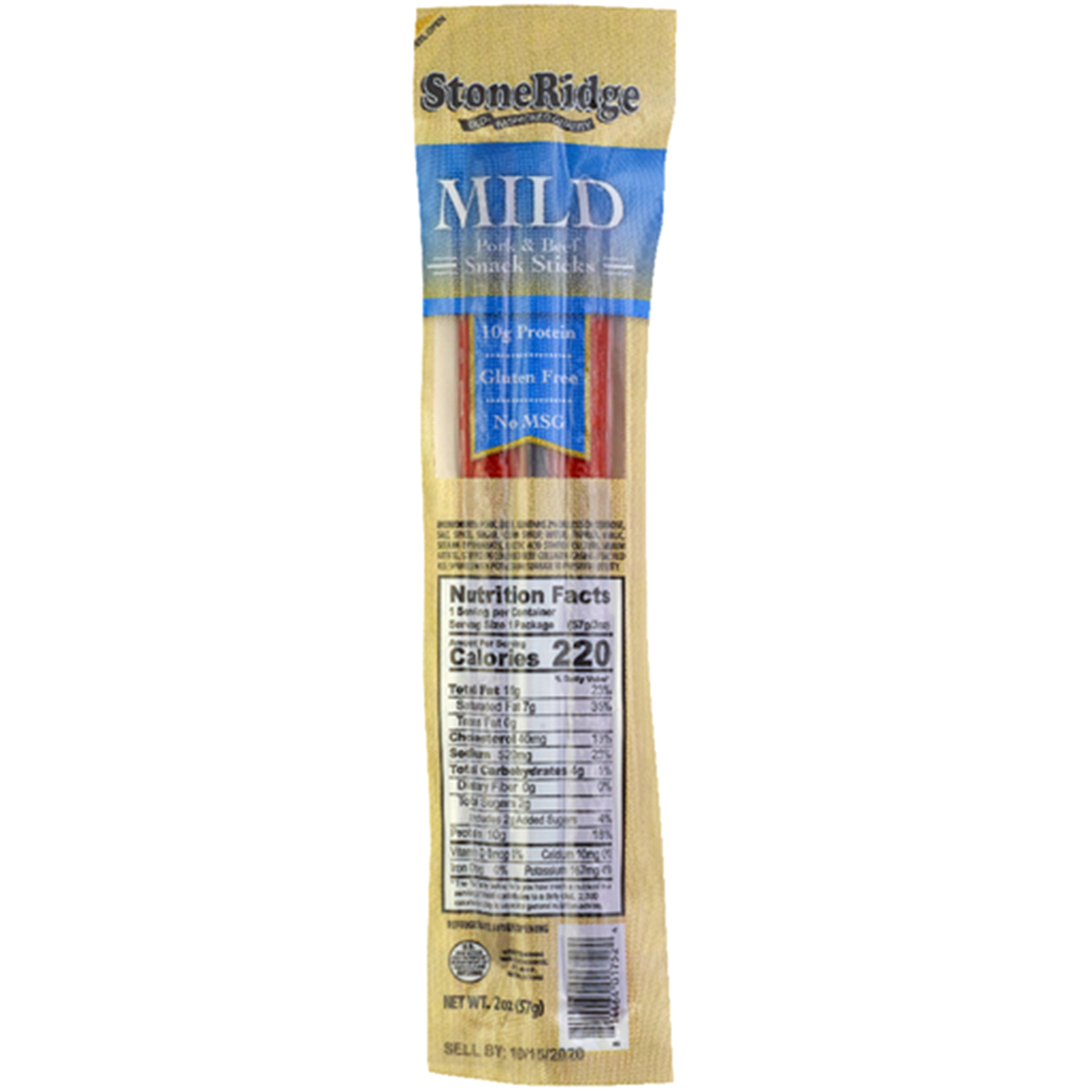 slide 1 of 1, Stone Ridge Creamery Stone Ridge Meat Sticks Snack Mild, 2 oz