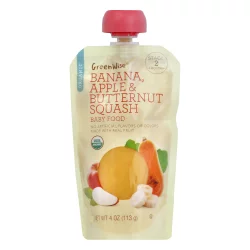 GreenWise Organic Baby Food, Banana, Apple & Butternut Squash, Stage 2