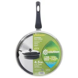 Ecolution Elements 4.5 Quart Grey Deep Cooker with Glass Lid