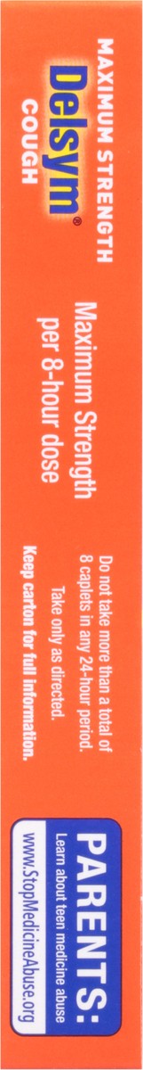 slide 6 of 13, Delsym Adult Caplets Cough Suppressant Cough Relief Cough - 20 ct, 20 ct