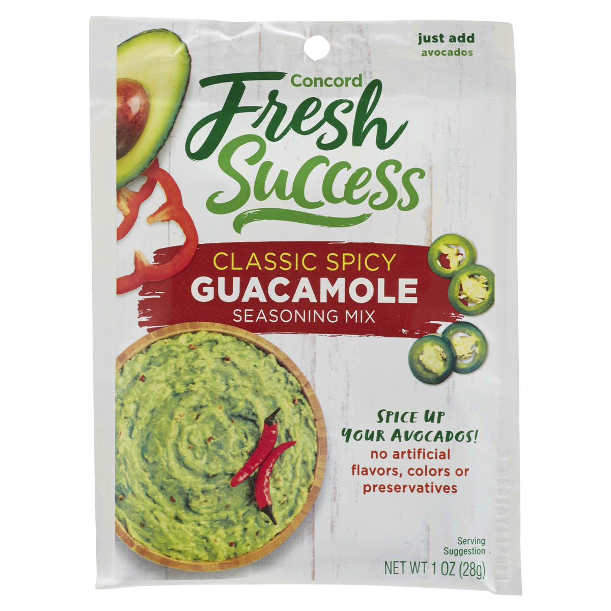 slide 1 of 1, Concord Foods Guacamole Mix Classic Spicy, 