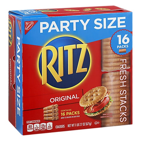 slide 1 of 1, Ritz Crackers Fresh Stacks Party, 23.749 oz