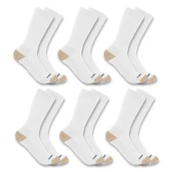 Carhartt Midweight L Crew Sock Multipack - White