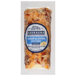Kaukauna Sharp Cheese Swiss Cheese Log
