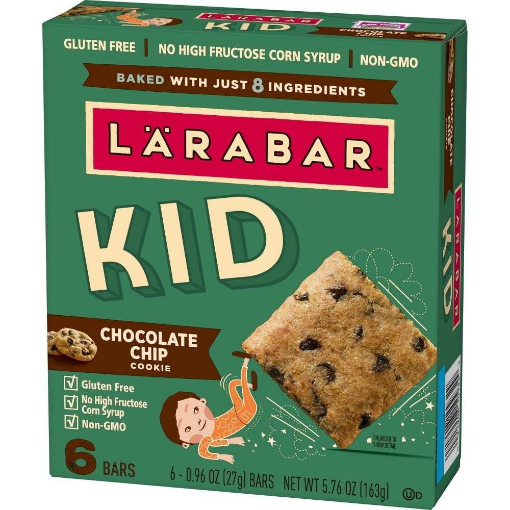 slide 2 of 3, LÄRABAR Kid Chocolate Chip Cookie Bars, 6 ct; 0.96 oz