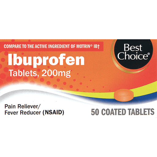 slide 1 of 1, Best Choice Ibuprofen Tablets, 50 ct; 200 mg