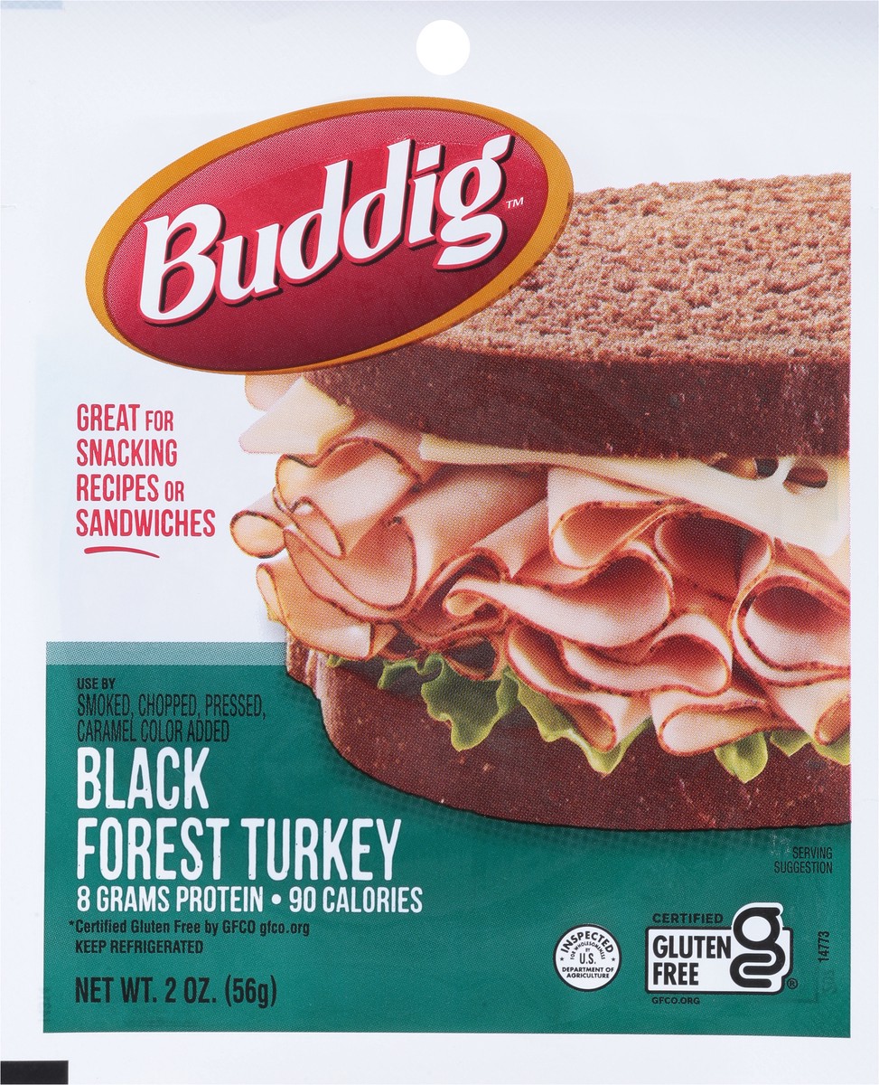 slide 6 of 13, Buddig Black Forest Turkey 2 oz, 2 oz