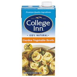 COLLEGE INN 100% Natural Garden Vegetable Broth, 32 oz Carton
