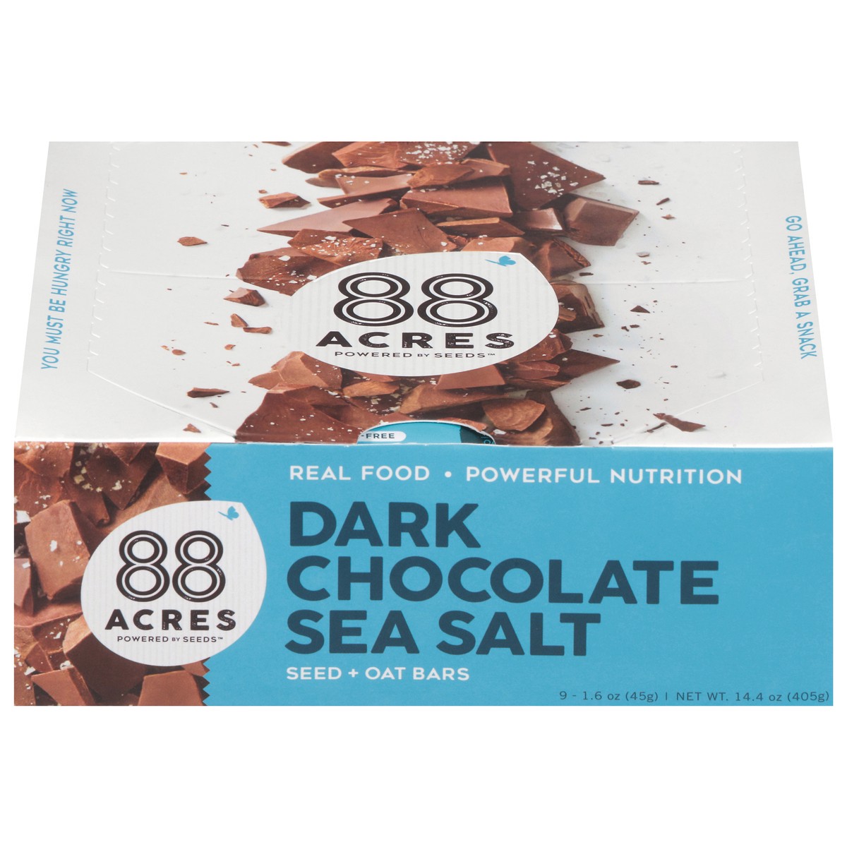 slide 1 of 4, 88 Acres Dark Chocolate Sea Salt Seed + Oat Bars 9 - 1.6 oz Bars, 9 ct
