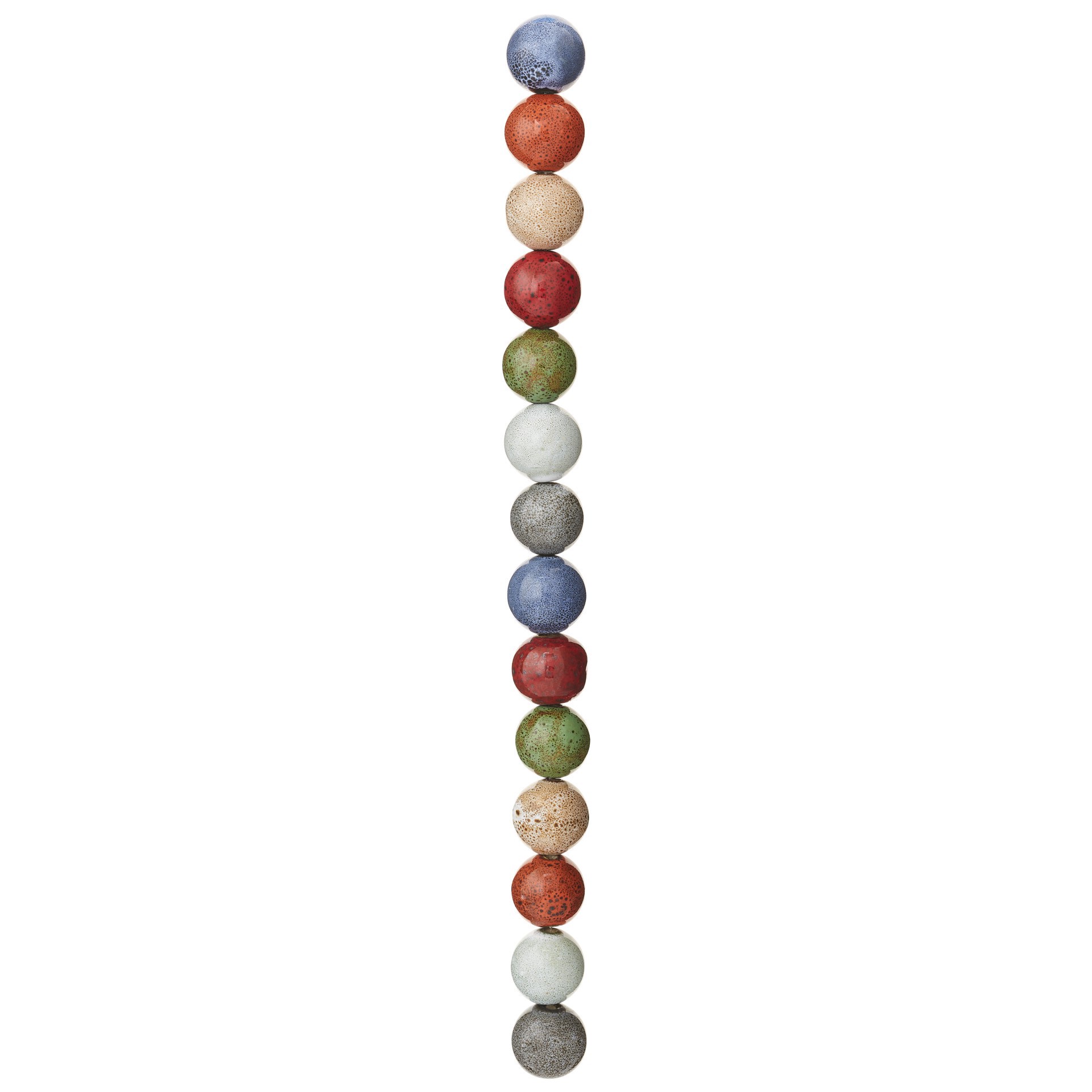 slide 2 of 3, Multicolor Ceramic Round Beads, 16mm By Bead Landing, 16mm