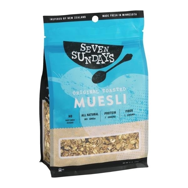 slide 1 of 1, Seven Sundays Muesli Original Toasted, 12 oz