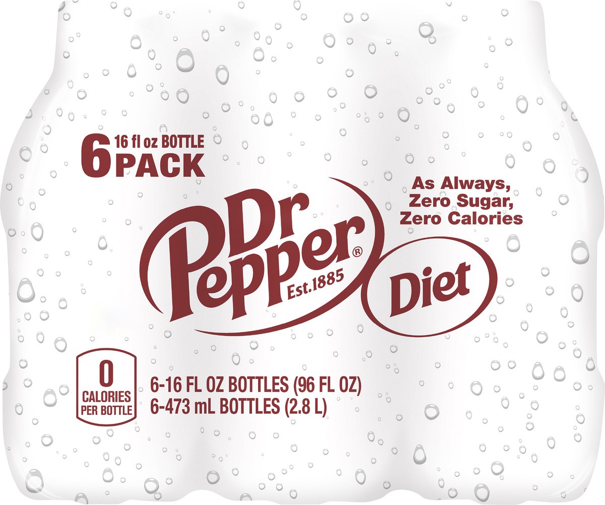 slide 4 of 9, Dr Pepper Diet Soda - 16 fl oz, 16 fl oz