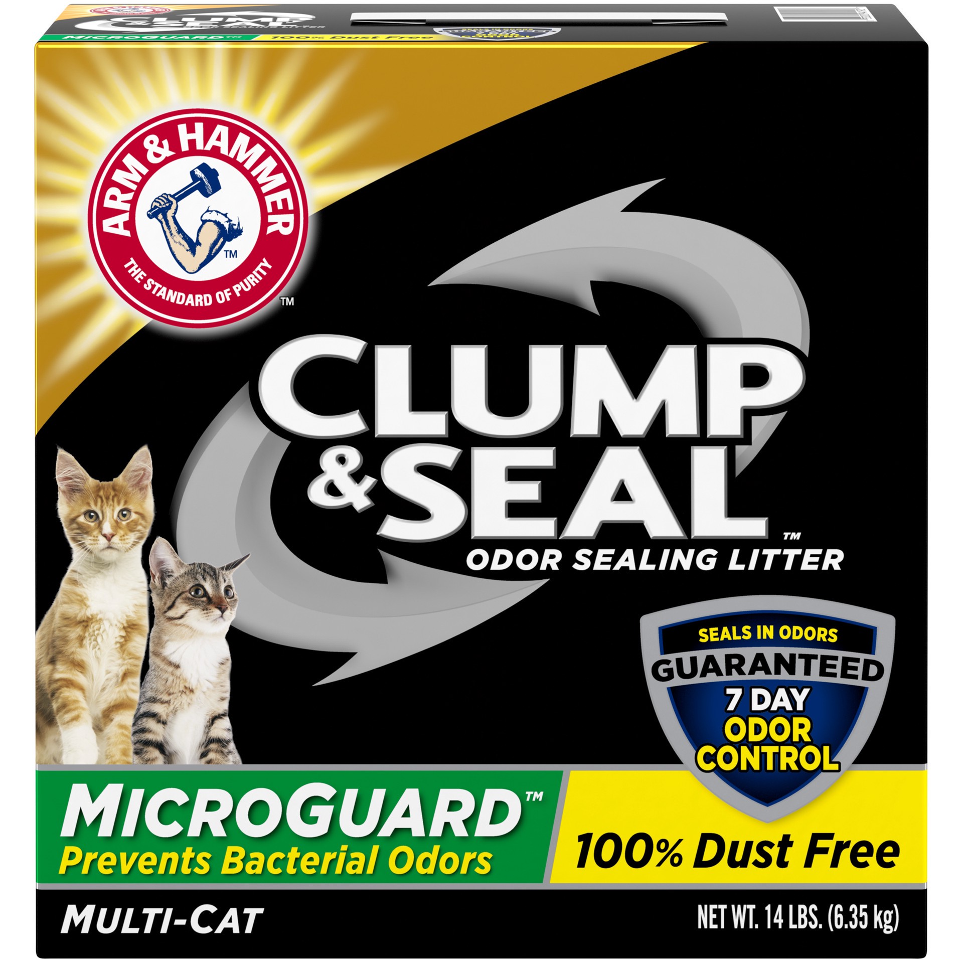 slide 1 of 4, Arm & Hammer Clump & Seal Litter, 14 lb