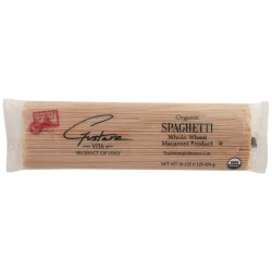 Gustare Vita Traditional Bronze Cut Organic Whole Wheat Spaghetti Macaroni Product