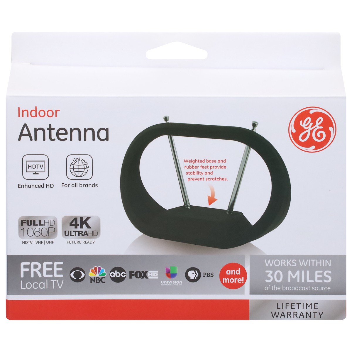 slide 1 of 11, GE Indoor Antenna 1 ea, 1 ct