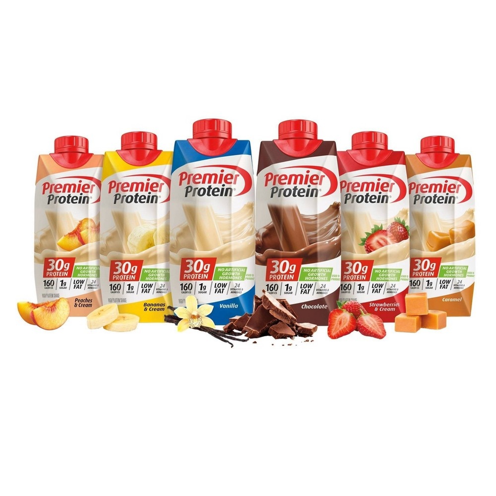 Premier Protein Peaches & Cream Shakes 4 ct; 11 fl oz Shipt