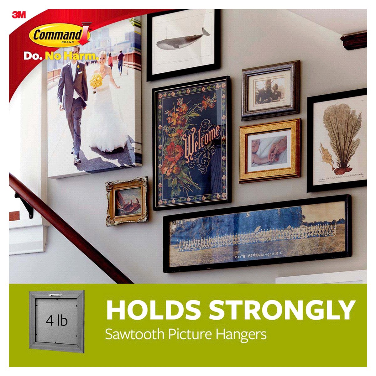 slide 29 of 29, Command Sawtooth Picture Hanger, 4 ct