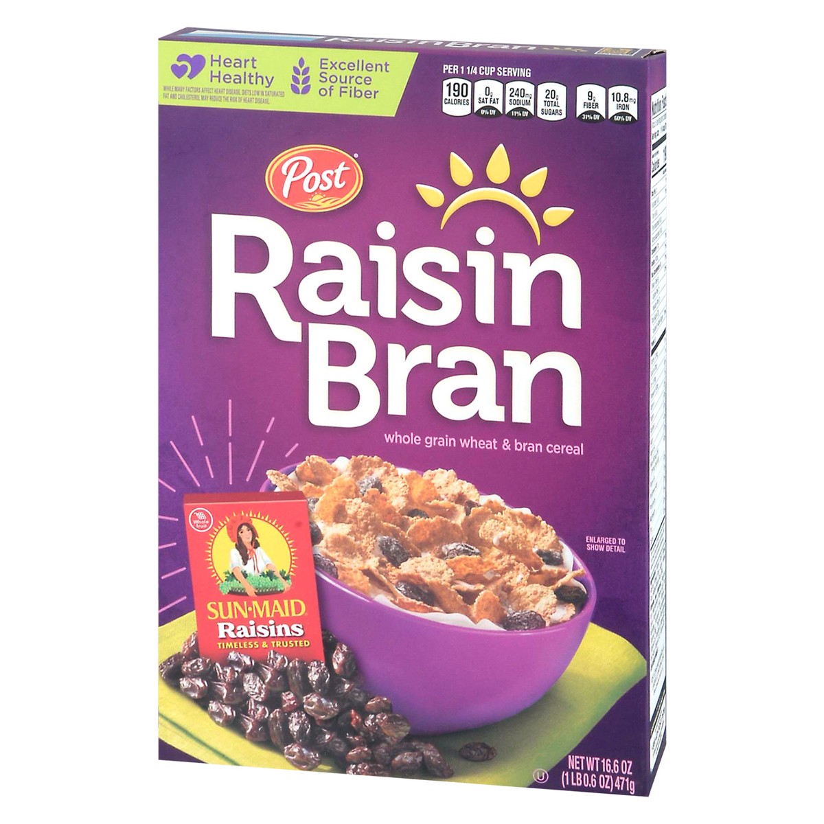 slide 11 of 14, Post Raisin Bran Cereal, 16.6 OZ Box, 16.60 oz