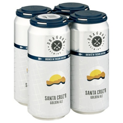 slide 1 of 1, Dragoon Santa Cruzr Blonde Can, 4 ct; 16 fl oz