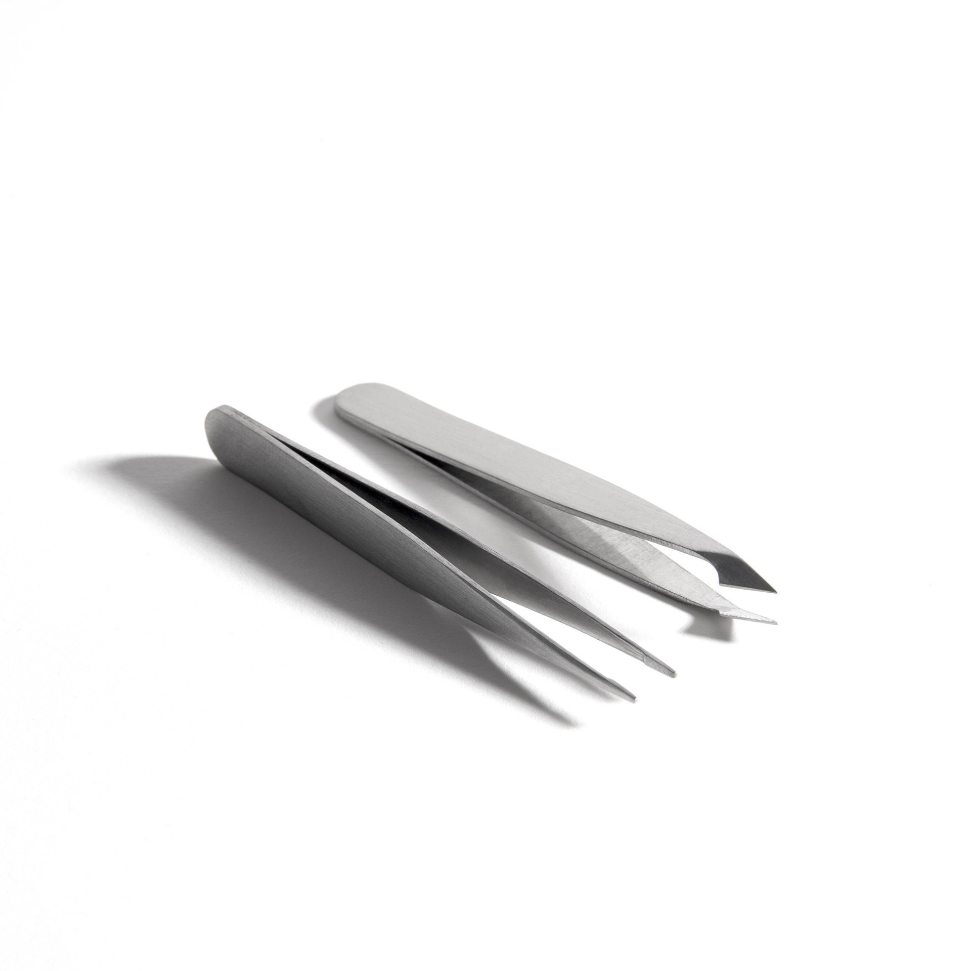 slide 5 of 9, Trim Compact Slant Point Tweezers - 2 Pack, 2 ct