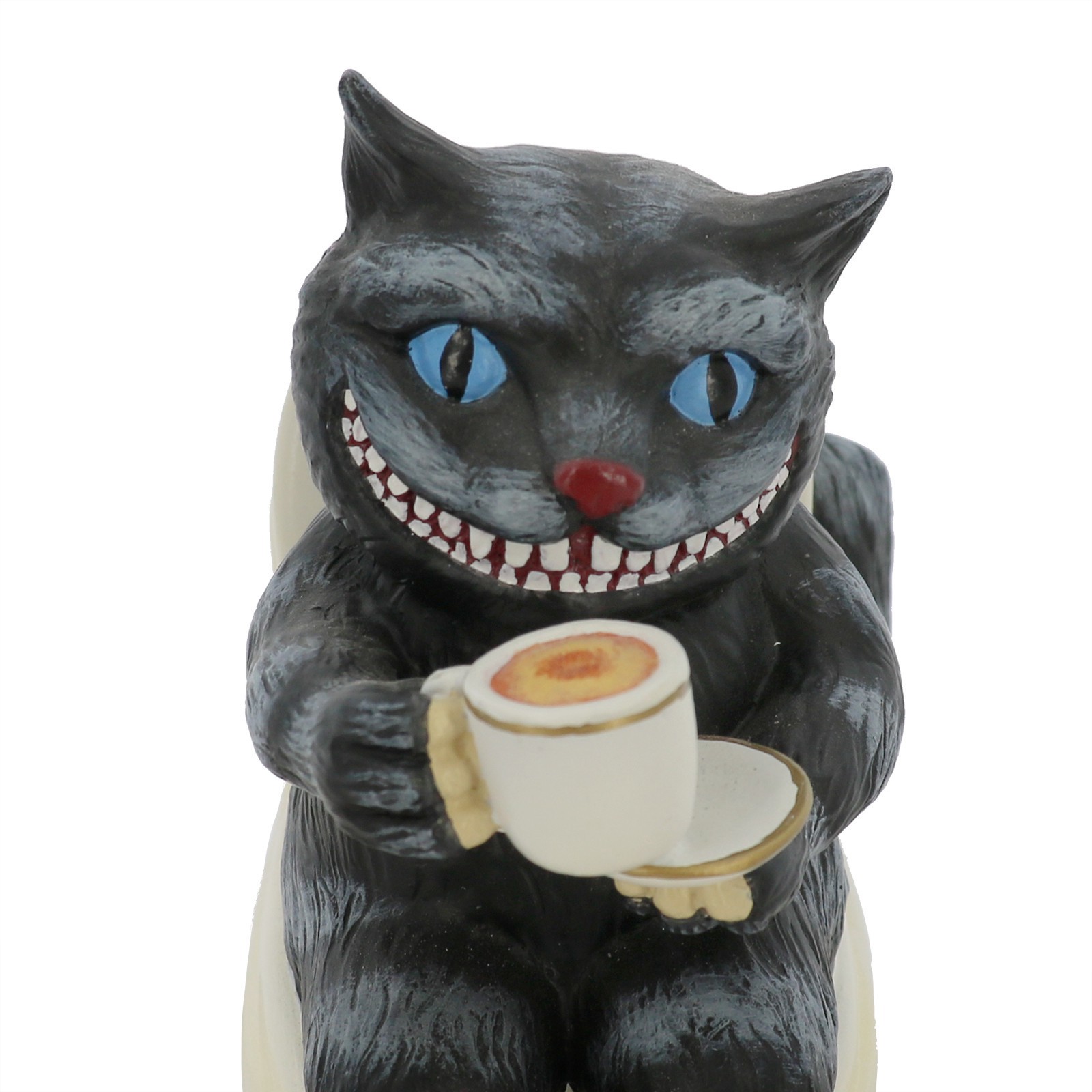 slide 4 of 4, 6" Cheshire Cat On A Toilet Tabletop Decor By Ashland, 4.76 in x 2.87 in x 6.02 in