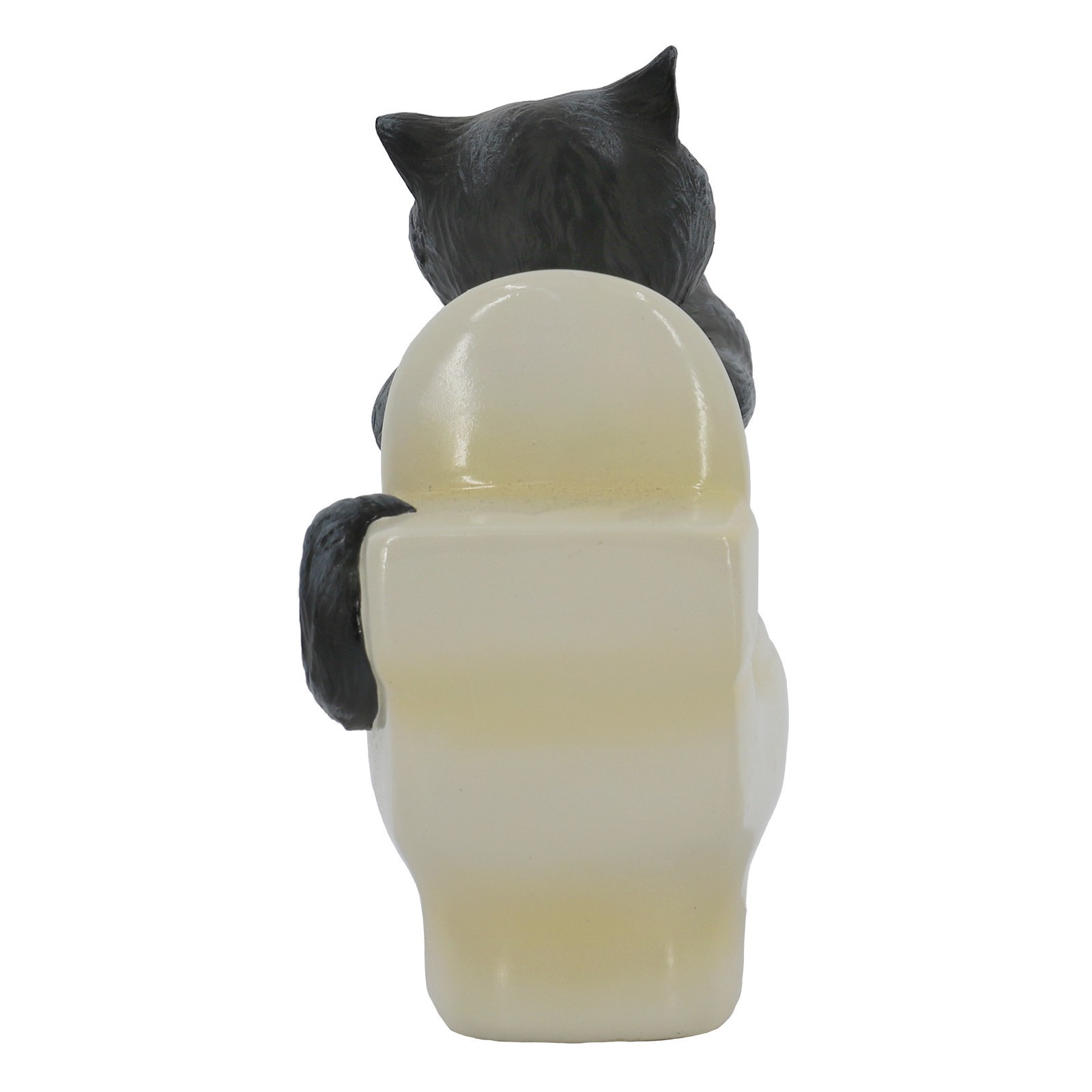 slide 3 of 4, 6" Cheshire Cat On A Toilet Tabletop Decor By Ashland, 4.76 in x 2.87 in x 6.02 in