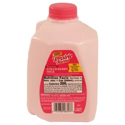 Prairie Farms Premium Strawberry Milk, Quart, 32 Fl Oz