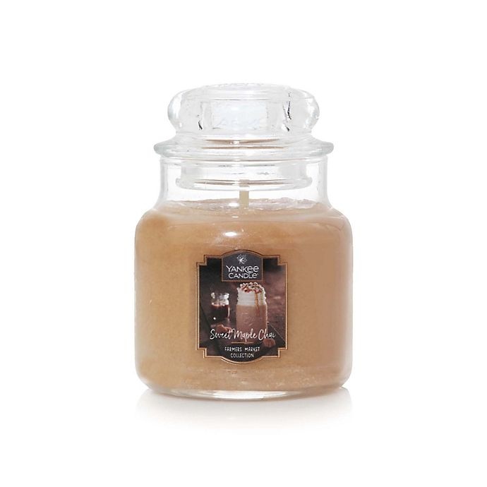 slide 1 of 2, Yankee Candle Sweet Maple Chai Medium Classic Jar Candle, 1 ct