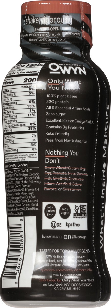 slide 4 of 9, OWYN Elite Chocolate, 32 gram