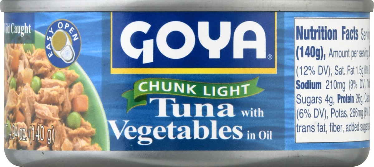 slide 1 of 12, Goya Chunk Light Tuna with Vegetables in Oil 4.94 oz, 4.94 oz